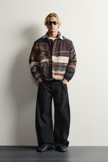 Zara Стеганая куртка FORD © JACQUARD