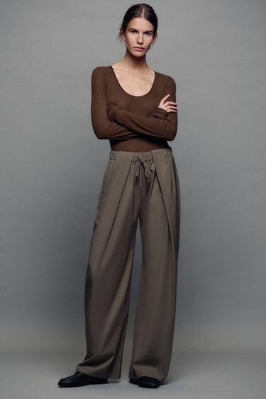 Zara Плиссированные брюки из коллекции ZW