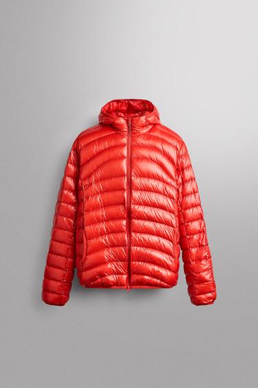 Zara Техническая стеганая куртка на пуху 90% пух - 10% перо