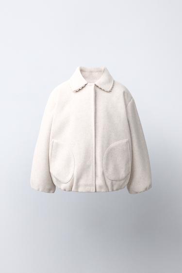 Zara Бомбер с волнистой отделкой