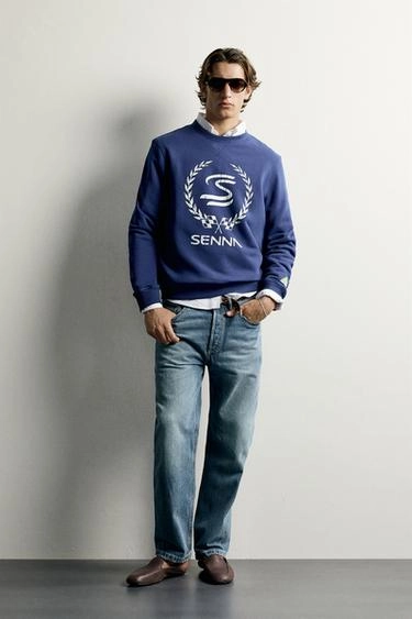 Свитшот с принтом ayrton senna © senna brands- Заказать в России