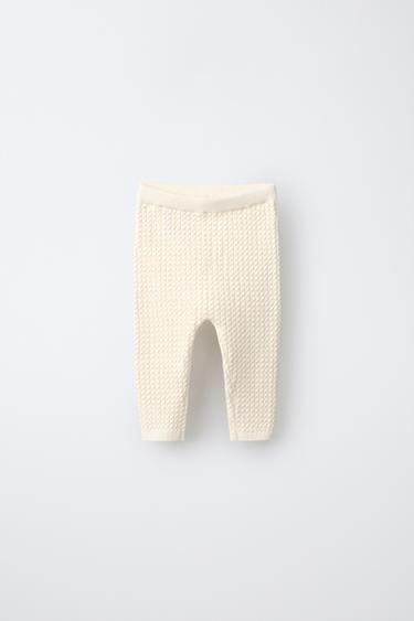 Zara Мини-лосины в резинку с узором косы