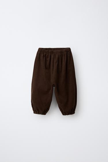 Zara Брюки-джоггеры из микровельвета