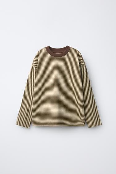 Zara Футболка с длинными рукавами в полоску