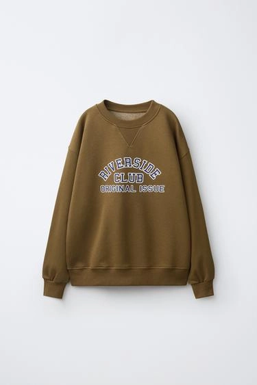 Свитшот с надписью в стиле varsity