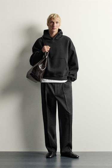 Zara Худи BOXY FIT из компактного технического материала