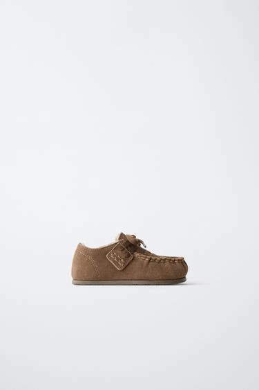 Кожаные босоногие туфли wallabee- Заказать в России