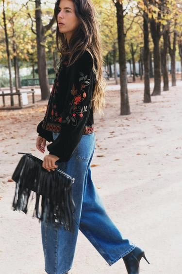 Сумка через плечо с бахромой- Заказать в России