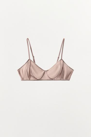 Zara Бюстгальтер из 100% шелка купить с доставкой.
