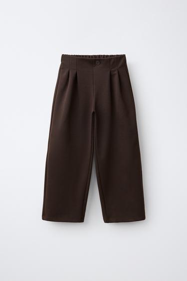 Zara Широкие брюки плиссе PONTE DI ROMA купить с доставкой.