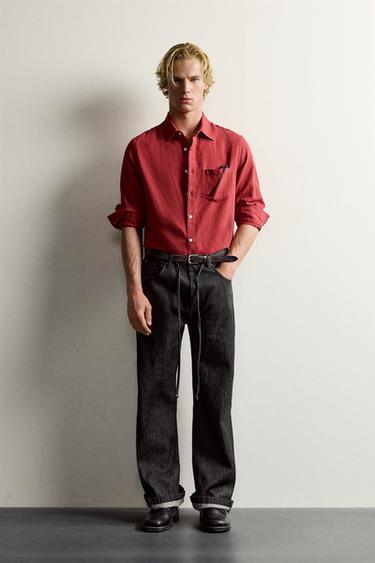 Zara Джинсы клёш свободного кроя с поясом купить с доставкой.