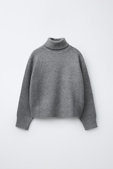 Zara Однотонный вязаный джемпер