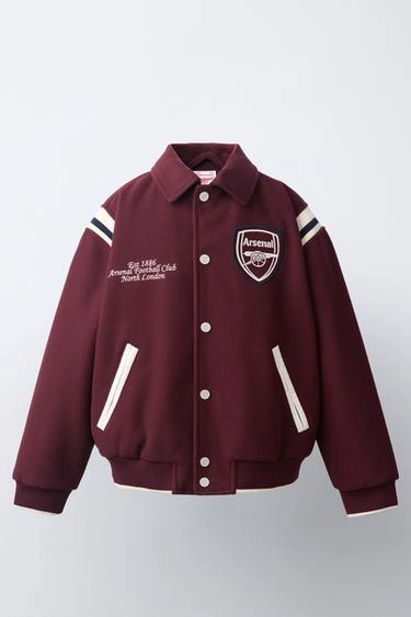 Бомбер arsenal f.c. с эффектом шерсти- Заказать в России
