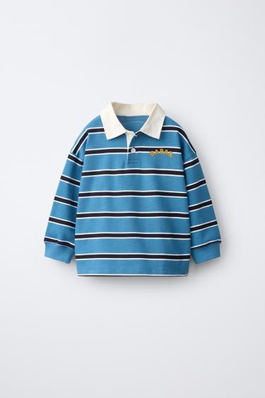Zara Поло в полоску с принтом BABAR™ купить с доставкой.