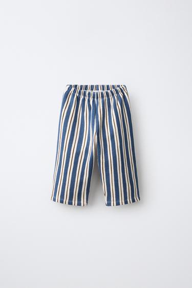 Zara Широкие брюки в полоску