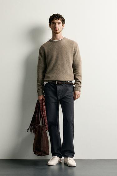 Zara Джемпер REGULAR FIT из шерстяного микса купить с доставкой.