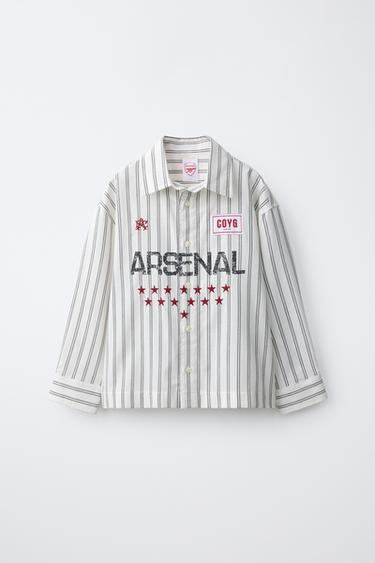 Zara Рубашка с полосатым принтом ARSENAL F.C. ©
