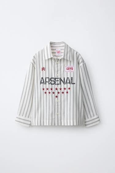 Рубашка с полосатым принтом arsenal f.c. ©- Заказать в России