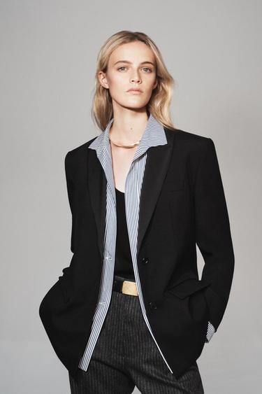 Zara Пиджак из 100% шерсти - ZARA WOMAN купить с доставкой.