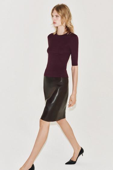Zara Футболка с рукавами до локтя купить с доставкой.