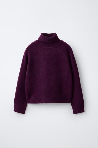 Zara Однотонный вязаный джемпер