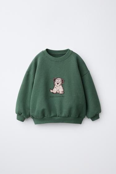 Zara Свитшот с аппликацией собаки