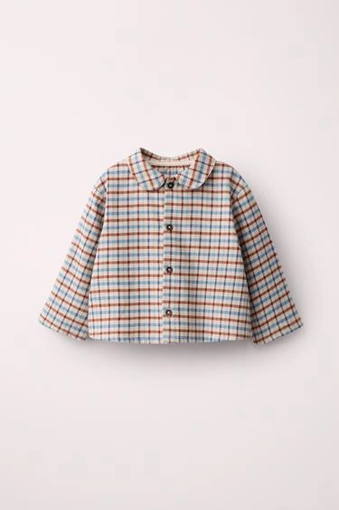 Рубашка в клетку с воротником питер пэн от caramel london x zara- Заказать в России