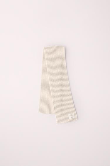Zara Вязаный шарф из 100% шерсти RIB-KNIT, созданный CARAMEL LONDON X ZARA купить с доставкой.