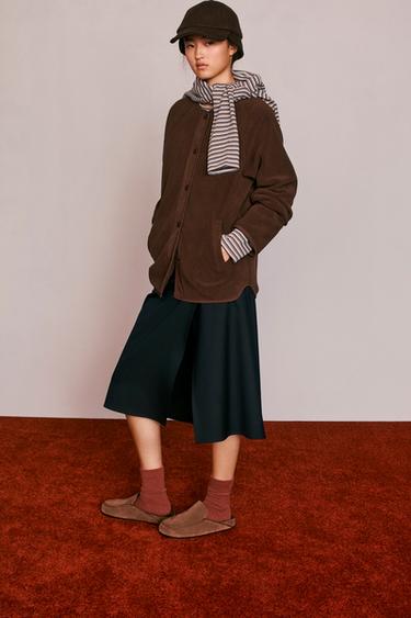 Zara Однотонное двустороннее пальто CARAMEL LONDON X ZARA
