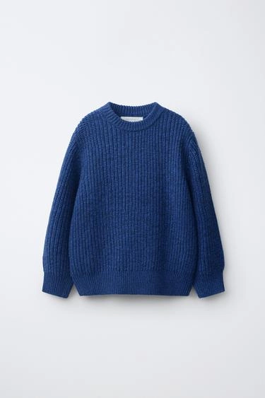 Однотонный вязаный джемпер- Заказать в России