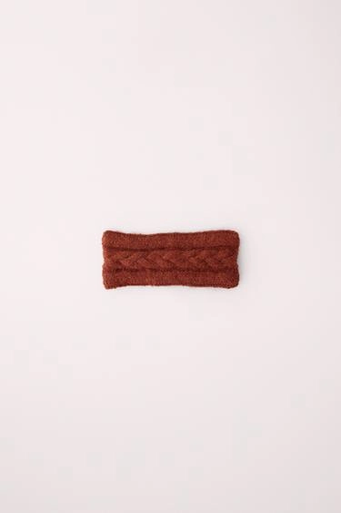 Вязаная флисовая повязка на голову caramel london x zara