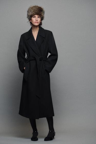 Zara Кепка с отделкой из искусственного меха