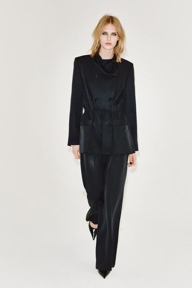 Zara Жакет с поясом из коллекции ZW купить с доставкой.