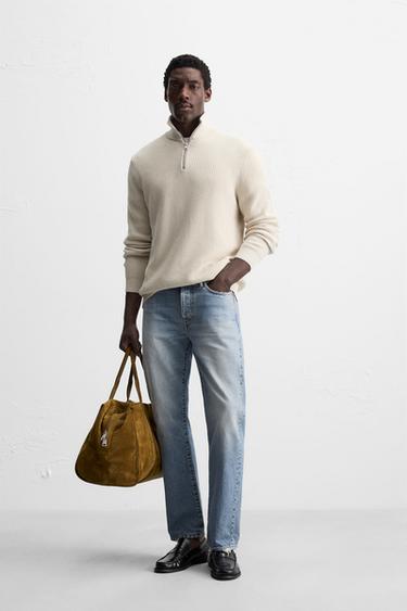 Zara Свитер с высоким воротником на молнии