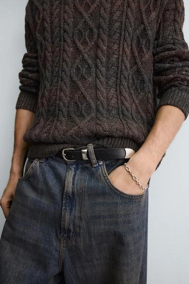 Браслет из металлических звеньев на цепи