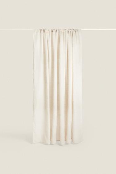 Zara Двойная ширина льняных занавесок с средней плотностью купить с доставкой.