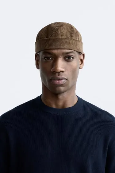 Вельветовая шапка- Заказать в России