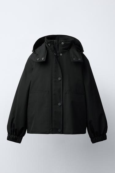 Zara Парка с молнией и капюшоном купить с доставкой.