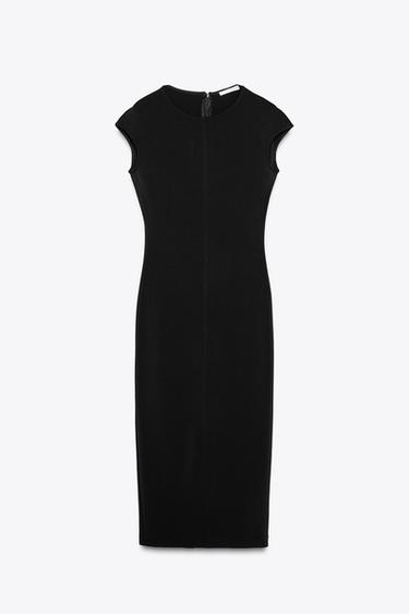 Zara Облегающее платье из креповой ткани купить с доставкой.