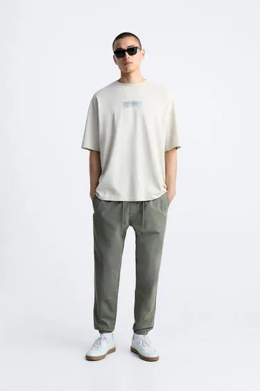 Брюки с завышенной талией FADED JOGGER