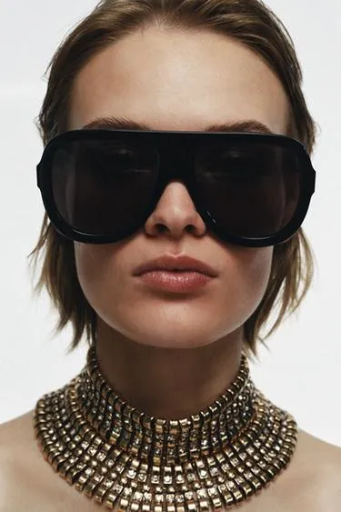 Макси металлическое ожерелье-чокер- Заказать в России