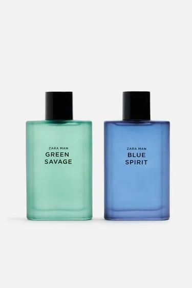 Набор парфюма ZARA MAN GREEN SAVAGE + BLUE SPIRIT EDT 2 X 90 ML