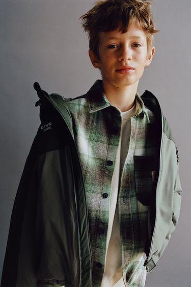 Zara Рубашка-овершерт клетчатая