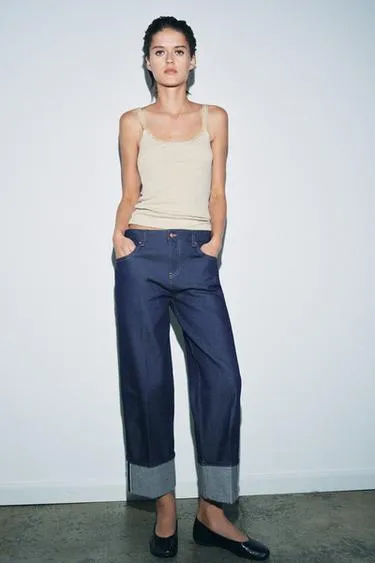 Джинсы с низкой посадкой коллекции ZW SELVEDGE