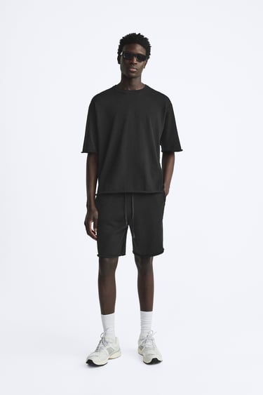 Zara Трикотажные шорты-джоггеры