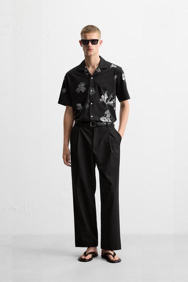 Рубашка с расцветкой в цветочном стиле ZARA