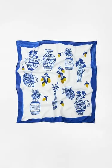 Шейный платок с принтом- Заказать в России