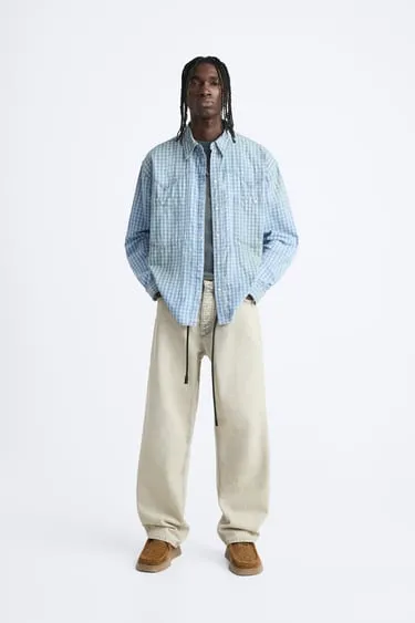 Рубашка из денима