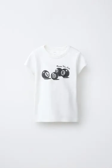 Футболка с принтом бильярдного шара- Заказать в России