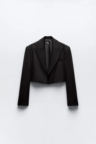 Укороченный блейзер оверсайз